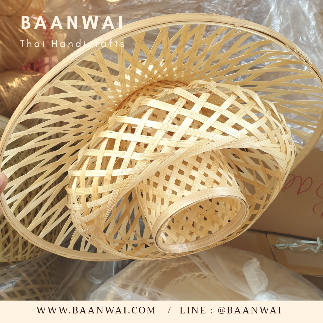 โคมไฟดอกบัว 3 ชั้น โคมไฟไม้ไผ่