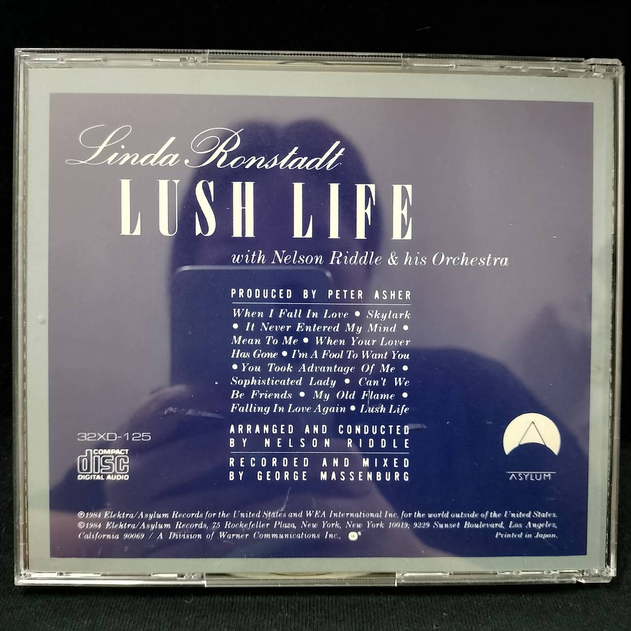 Linda Ronstadt With Nelson Riddle & His Orchestra – Lush Life / JAPAN / แผ่นสภาพนางฟ้า