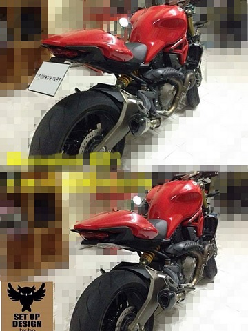 ท้ายสั้น แม่เหล็ก พับได้ Set Up Design สำหรับ Monster 2018+