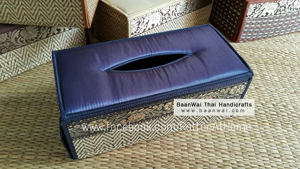 กล่องทิชชู เสื่อกก