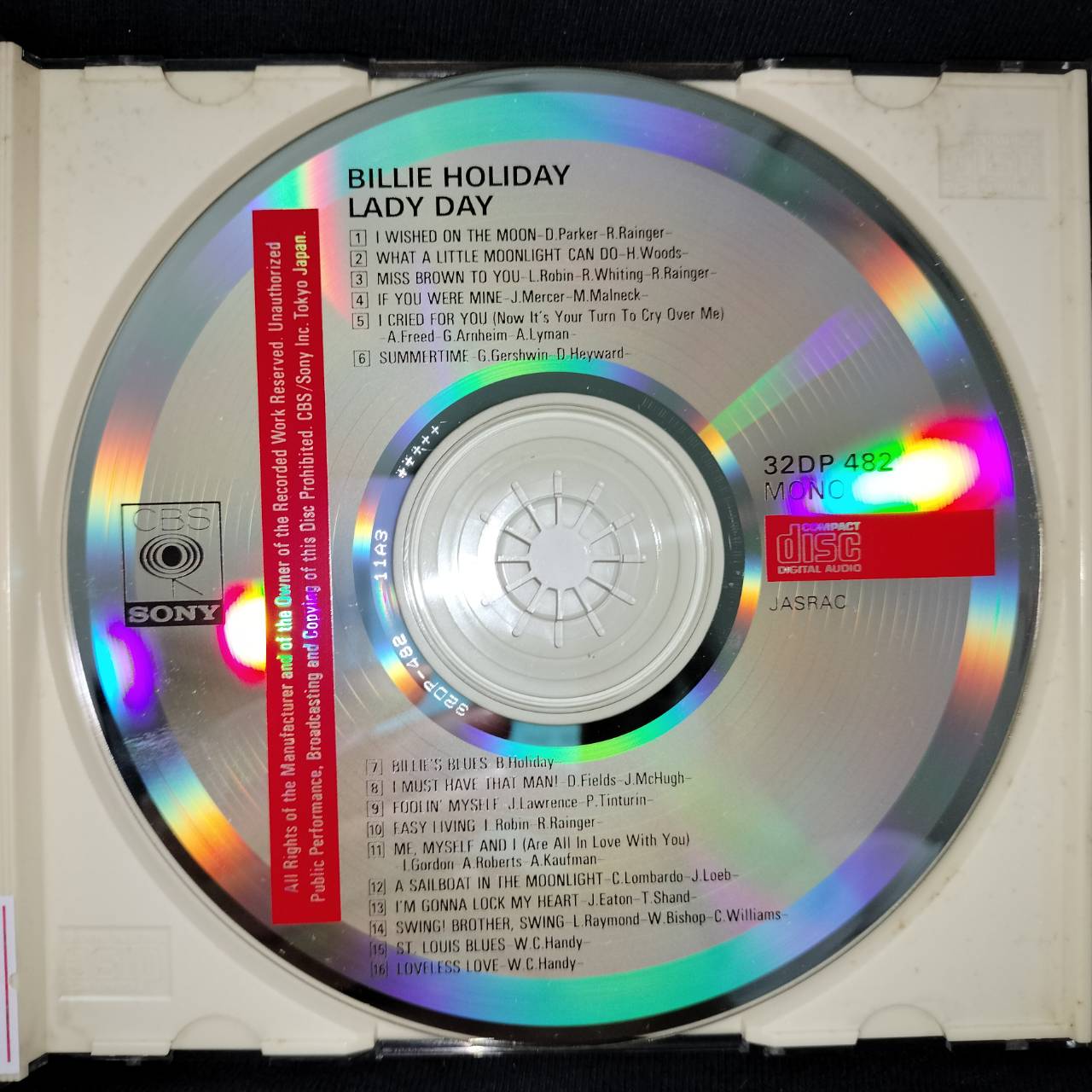 Billie Holiday – Lady Day / JAPAN / แผ่นดี