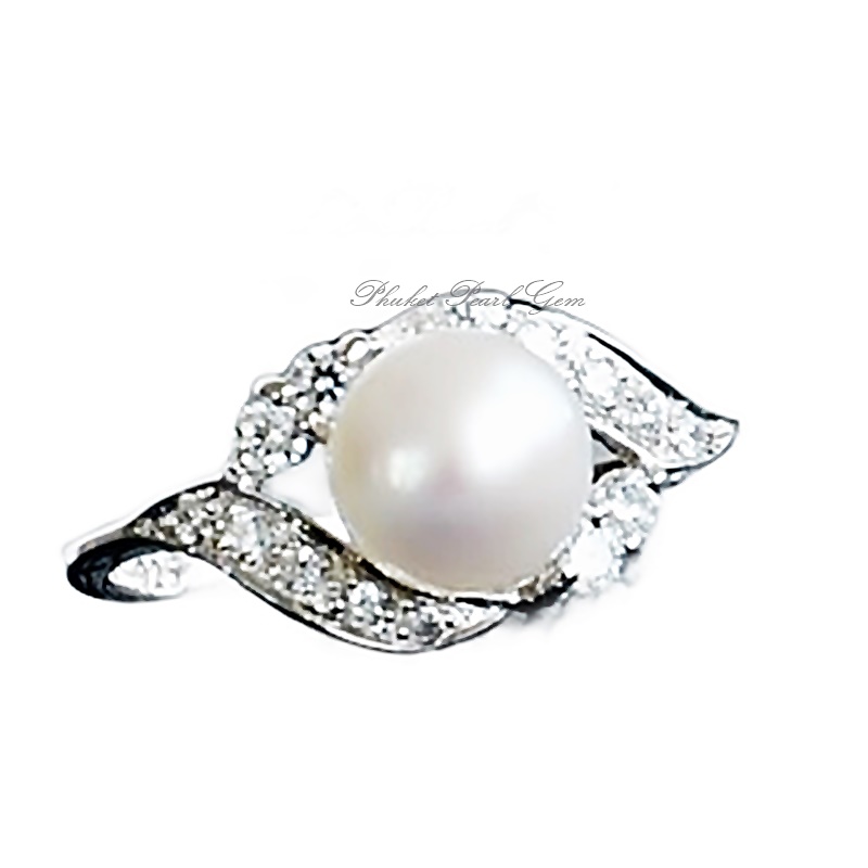 Silver Pearl Ring