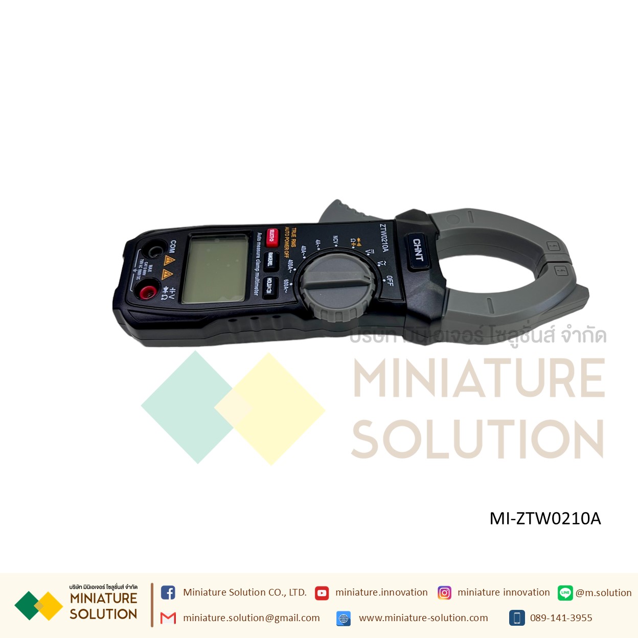 ดิจิตอล แคลมป์มิเตอร์ CHINT DIGITAL CLAMP METER MODEL เครื่องวัดกระแสไฟฟ้า วัดแรงดันไฟฟ้า ครบทุกฟังชั่นพื้นฐาน ZTW0210A