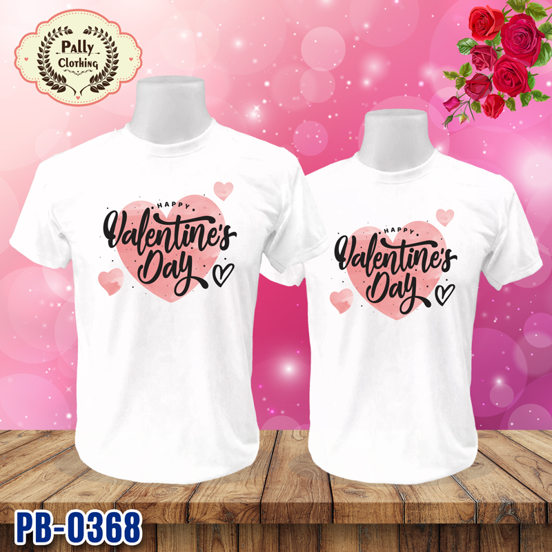 เสื้อวันวาเลนไทน์ PB-0368 ลาย HAPPY Valentine's Day