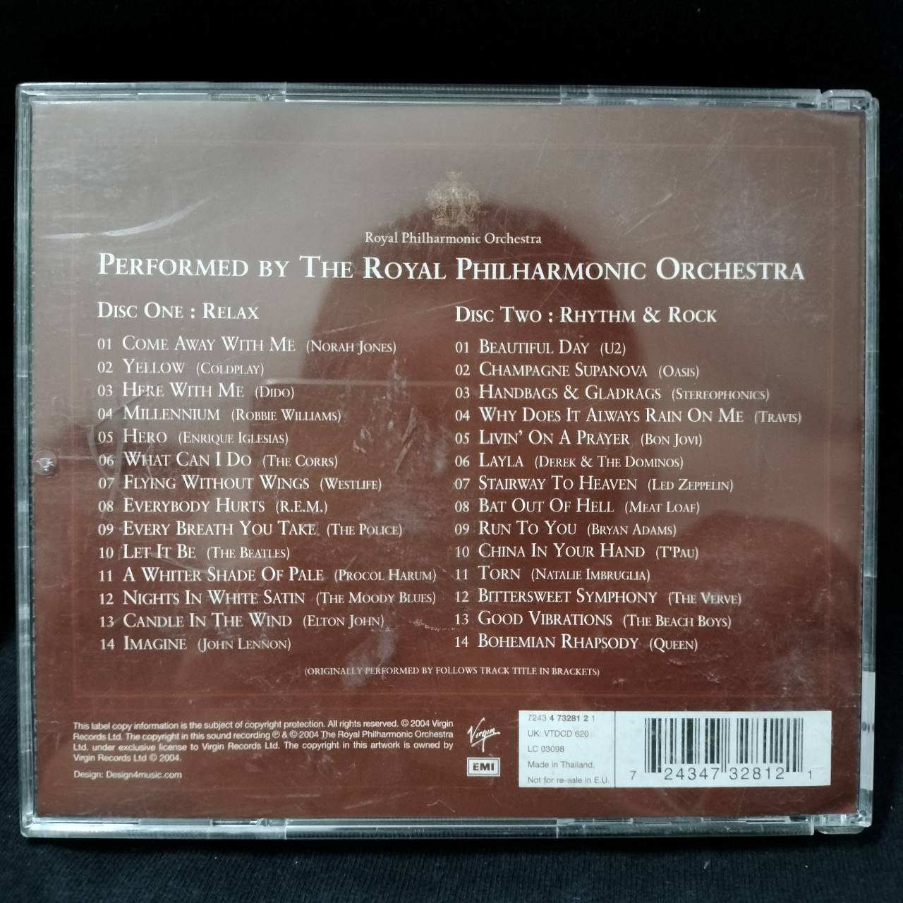 The Royal Philharmonic Orchestra – Symphonic Rock / THAILAND / 2CD / แผ่นสภาพนางฟ้า