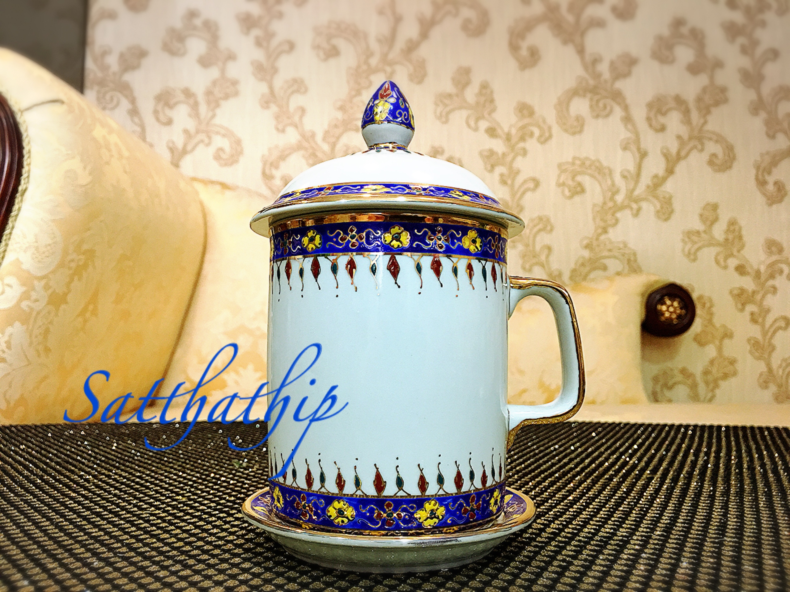 แก้วมัค เบญจรงค์ - แก้วน้ำ เบญจรงค์ - แก้วชา/กาแฟ เบญจรงค์ - แก้วเบญจรงค์