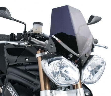 Puig- ชิลด์หน้า (Wind Shield) สำหรับ Triumph Street Triple/R ปี 2014