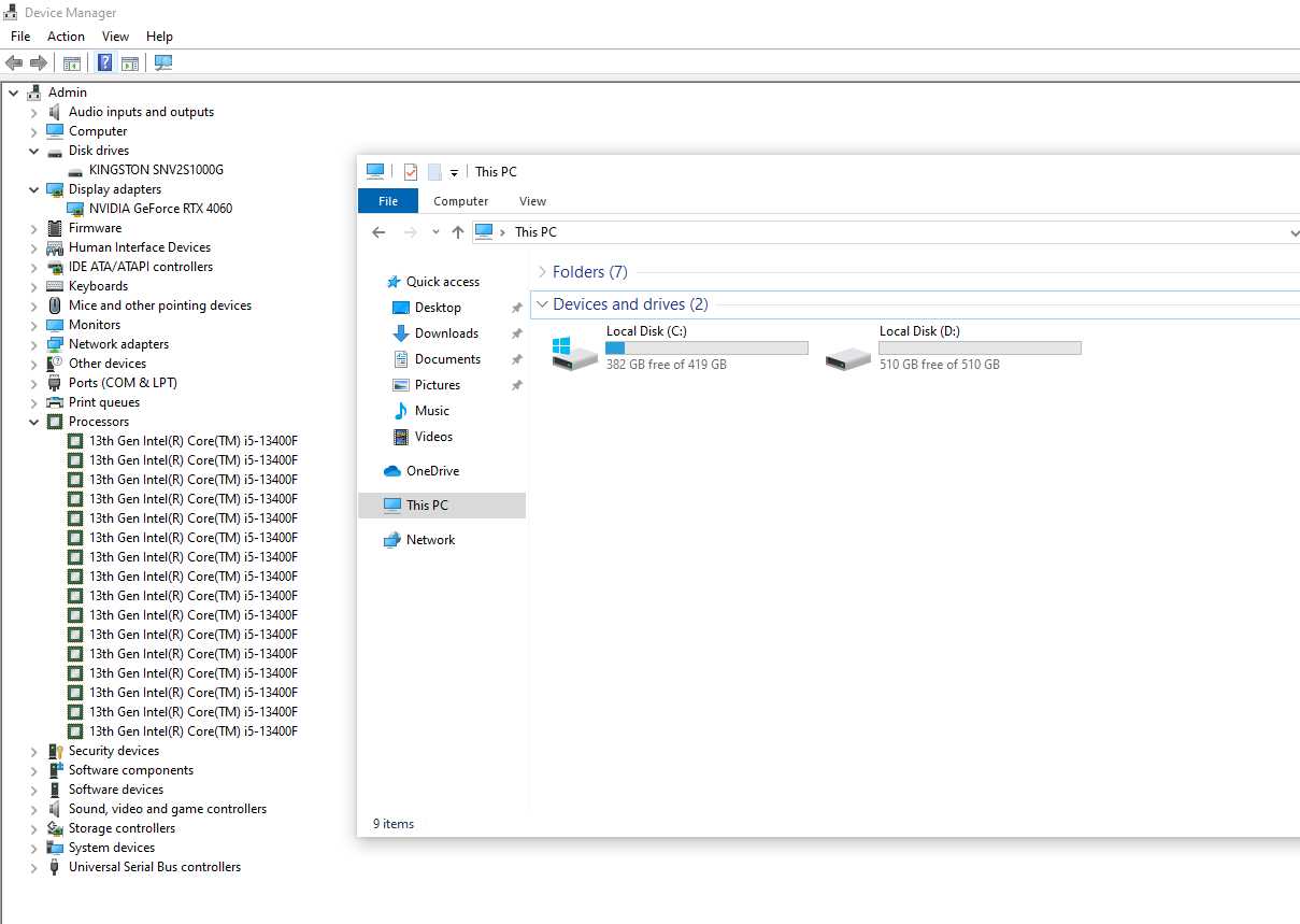 PC ประกอบ i5-13400F / Ram 16GB / SSD M.2 1TB / NVIDIA GeForce RTX 4060