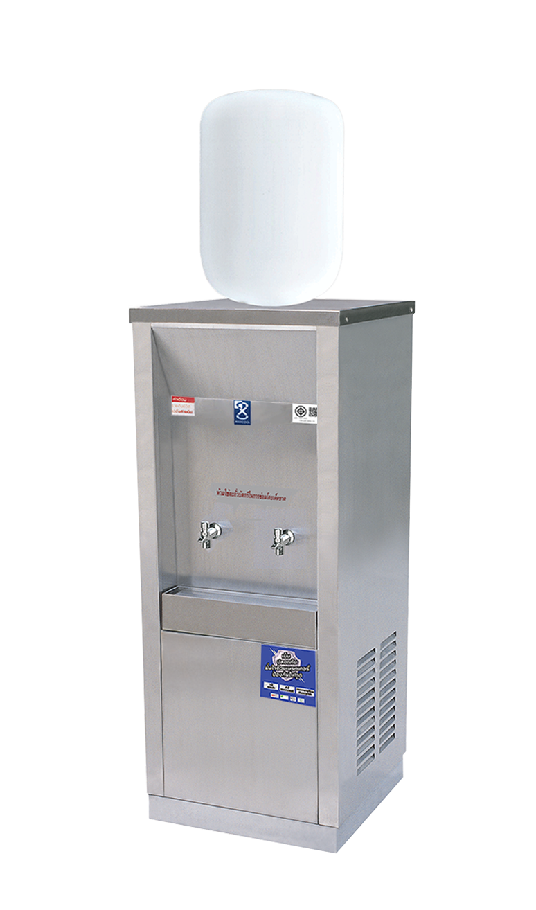 ตู้ทำน้ำเย็นสแตนเลส แบบเติมน้ำ รังผึ้ง รุ่น MC-2P-1 (ไม่รวมถังน้ำ)