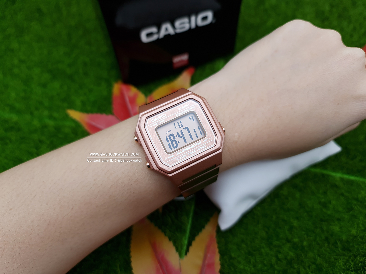 CASIO นาฬิกาข้อมือ นาฬิกากันน้ำ นาฬิกาของแท้ ประกันศูนย์ CMG 1 ปี รุ่น B650WC-5A