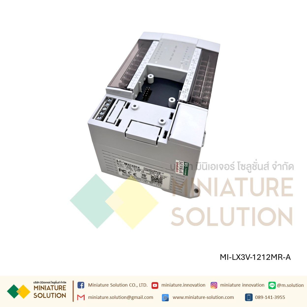 Wecon PLC 24 I/O PLC : LX3V-1212MR / LX3V-1212MT Support RS485