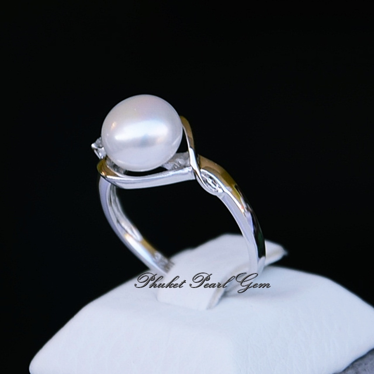 Heart Pearl Silver Ring