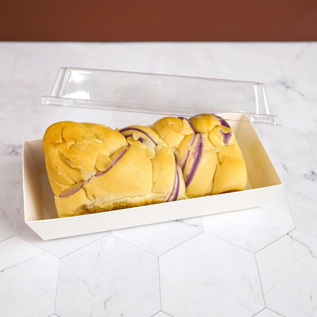 กล่องผืนผ้าใหญ่ สีขาว +ฝา (20 ใบ/ห่อ) (09-8170)