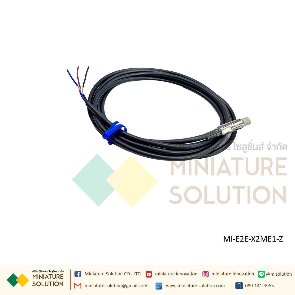 OMRON Proximity Sensor เซ็นเซอร์จับโลหะ ระยะจับ 2/10/14 มิล SIZE 8/18mm/M8 ไฟเลี้ยง 12-24 VDC PNP/NPN-NO