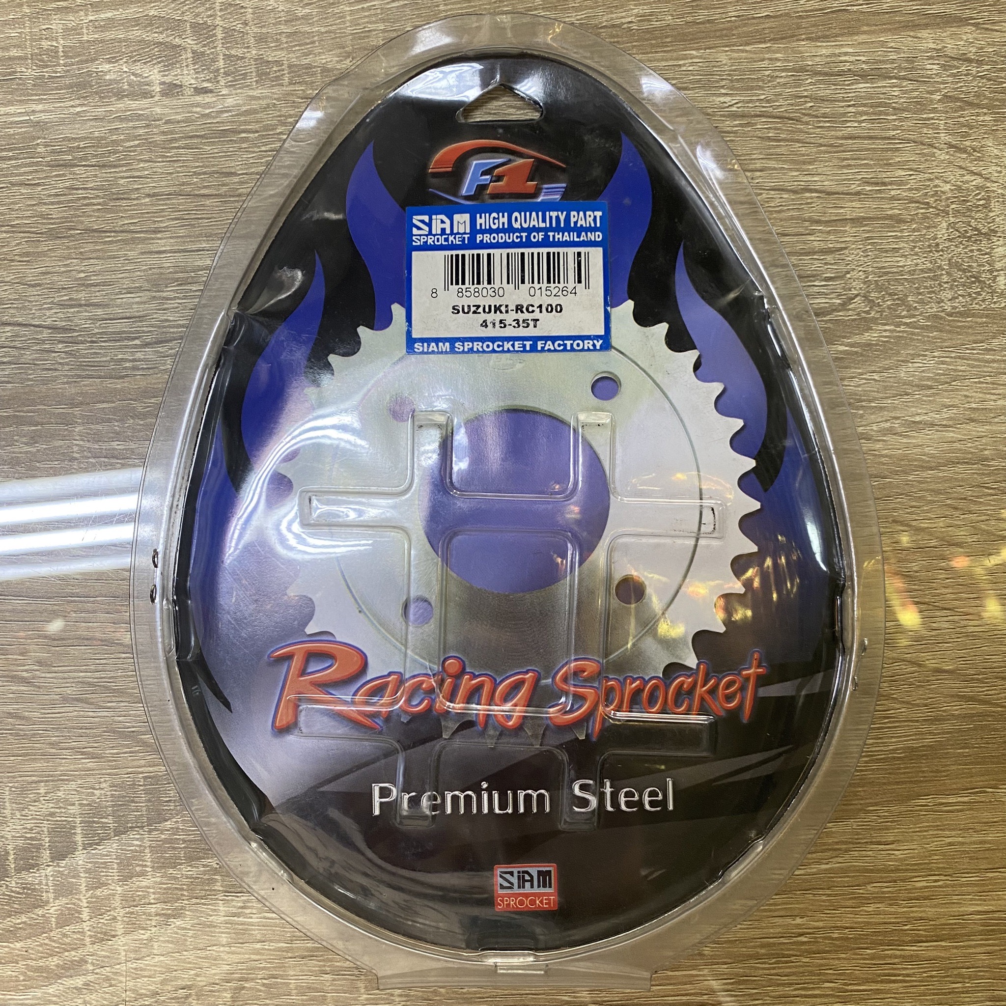 🛑อะไหล่เทียมเทียบแท้ 8858030015264 สเตอร์หลัง SUZUKI RC100 415-35T
