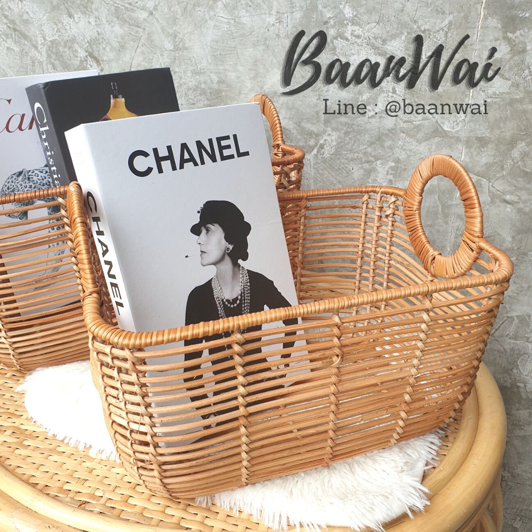 กล่องหวายโครงเหล็ก ลิ้นชักโครงเหล็ก (หูจับ)