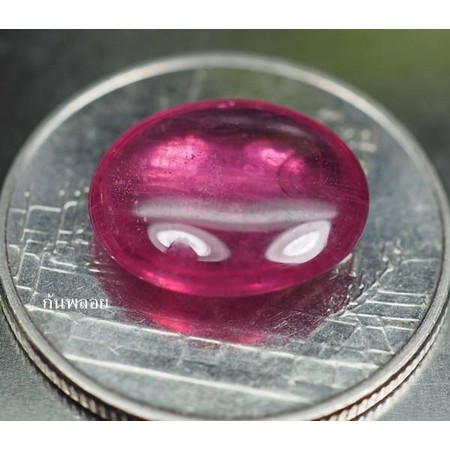 พลอยทับทิม (Ruby) 4.35 กะรัตสีแดงเข้ม