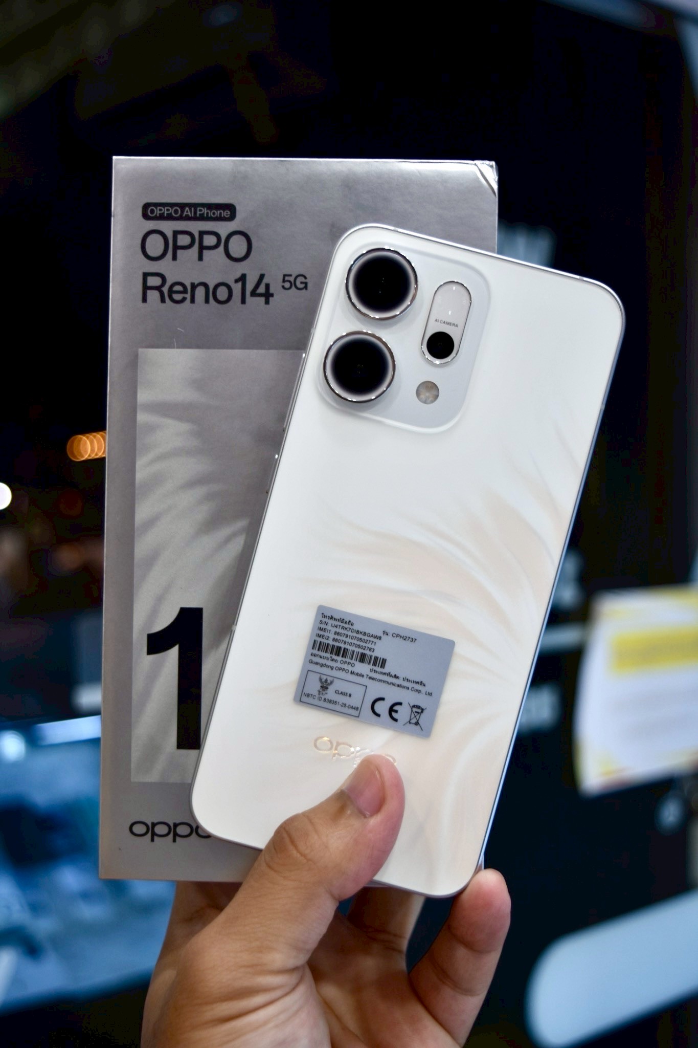 OPPO Reno14 (5G) 12/256GB สี Opal White