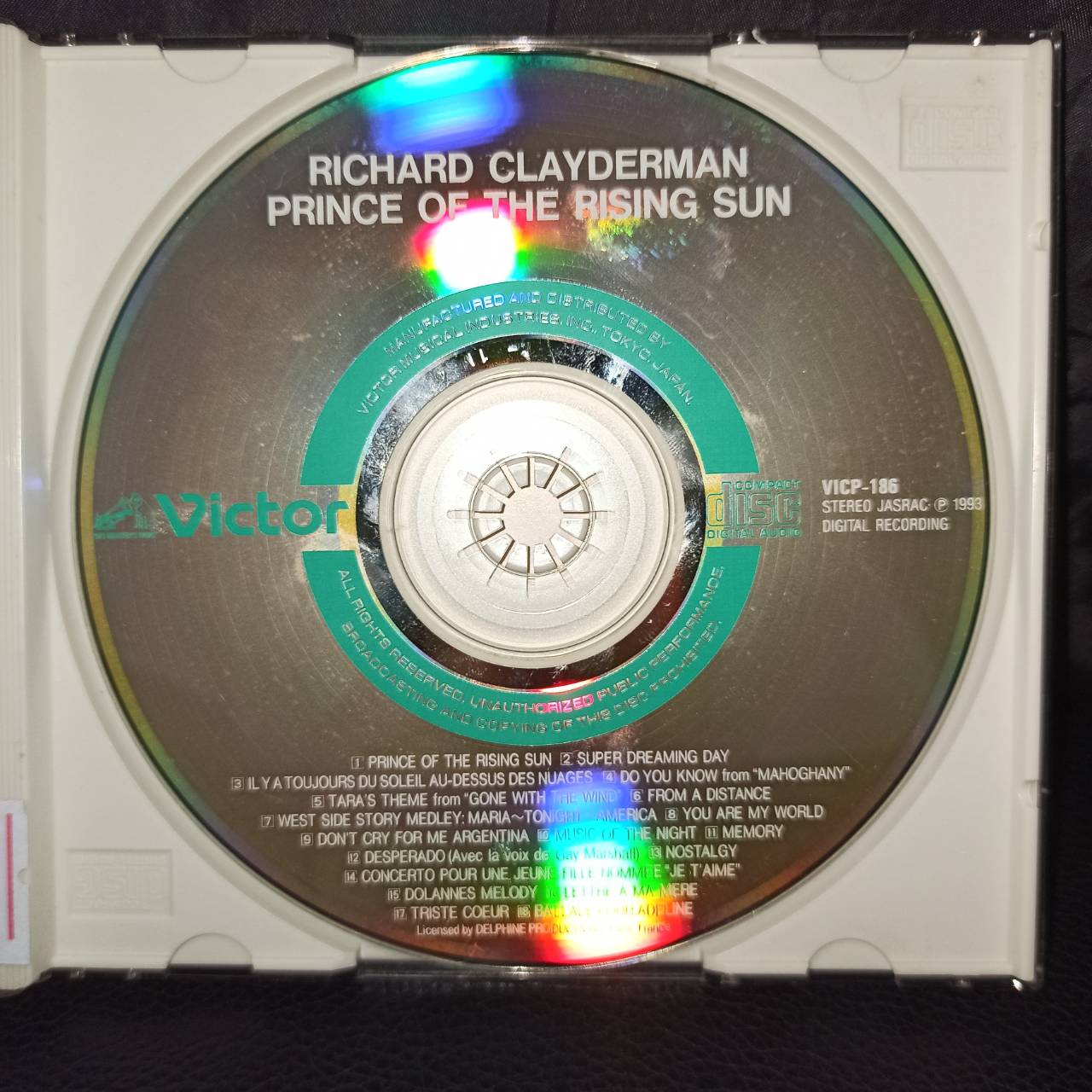 Richard Clayderman – Prince of the rising sun / JAPAN / แผ่นดี