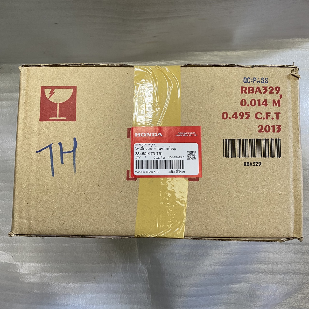 33460-K73-T61 ไฟเลี้ยวหน้าด้านซ้ายทั้งชุด WAVE125i (ปี18) LED อะไหล่แท้ HONDA