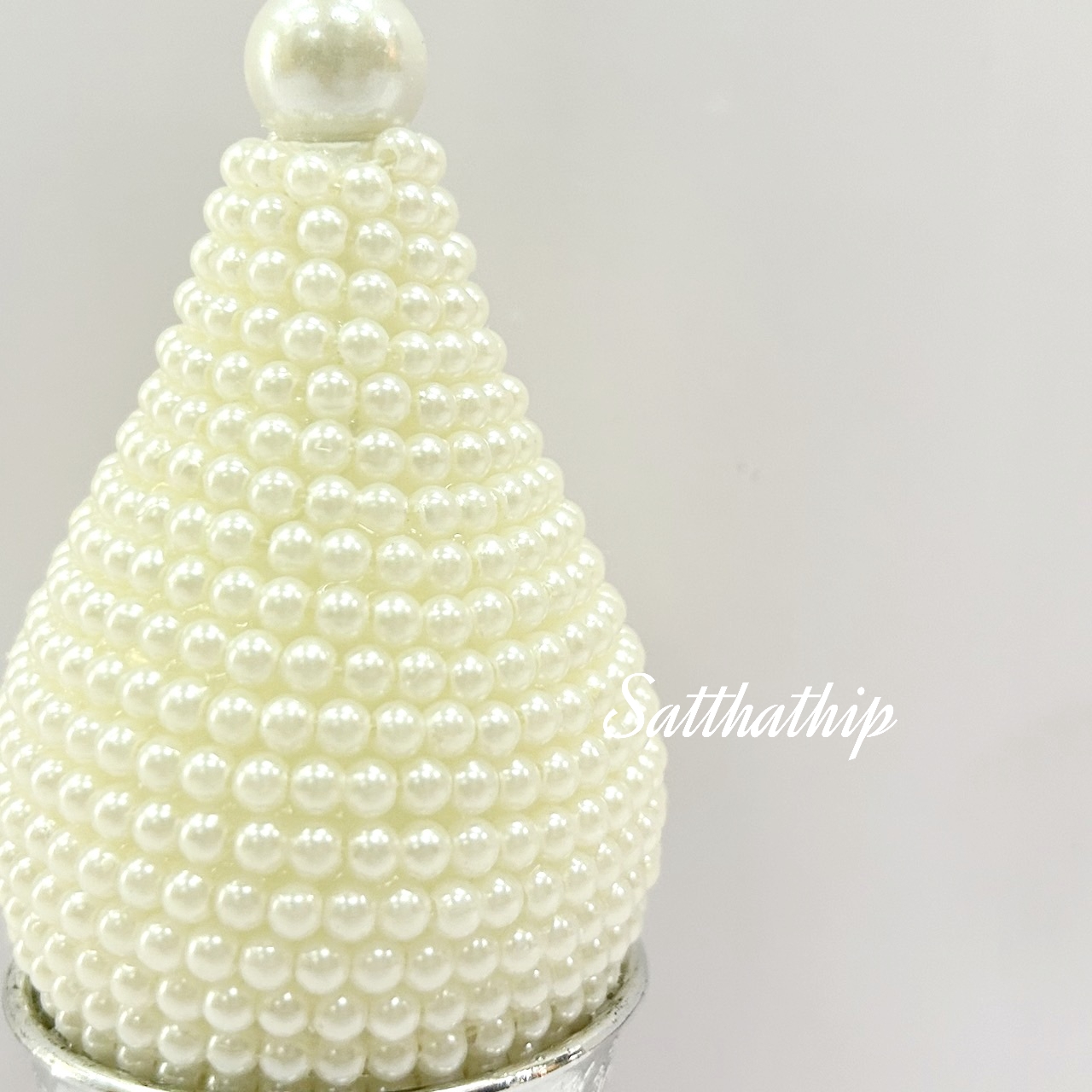 พานพุ่ม - พานพุ่มสักการะ - พานพุ่มเงินทอง - พานพุ่มสีขาว [2 นิ้ว/ 800บาท/คู่]