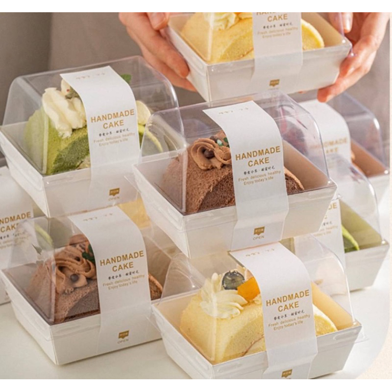 กล่องเค้กโรลพร้อมฝาโดม CR-1W 20ใบ (ฺฺBBX) (09-8182)