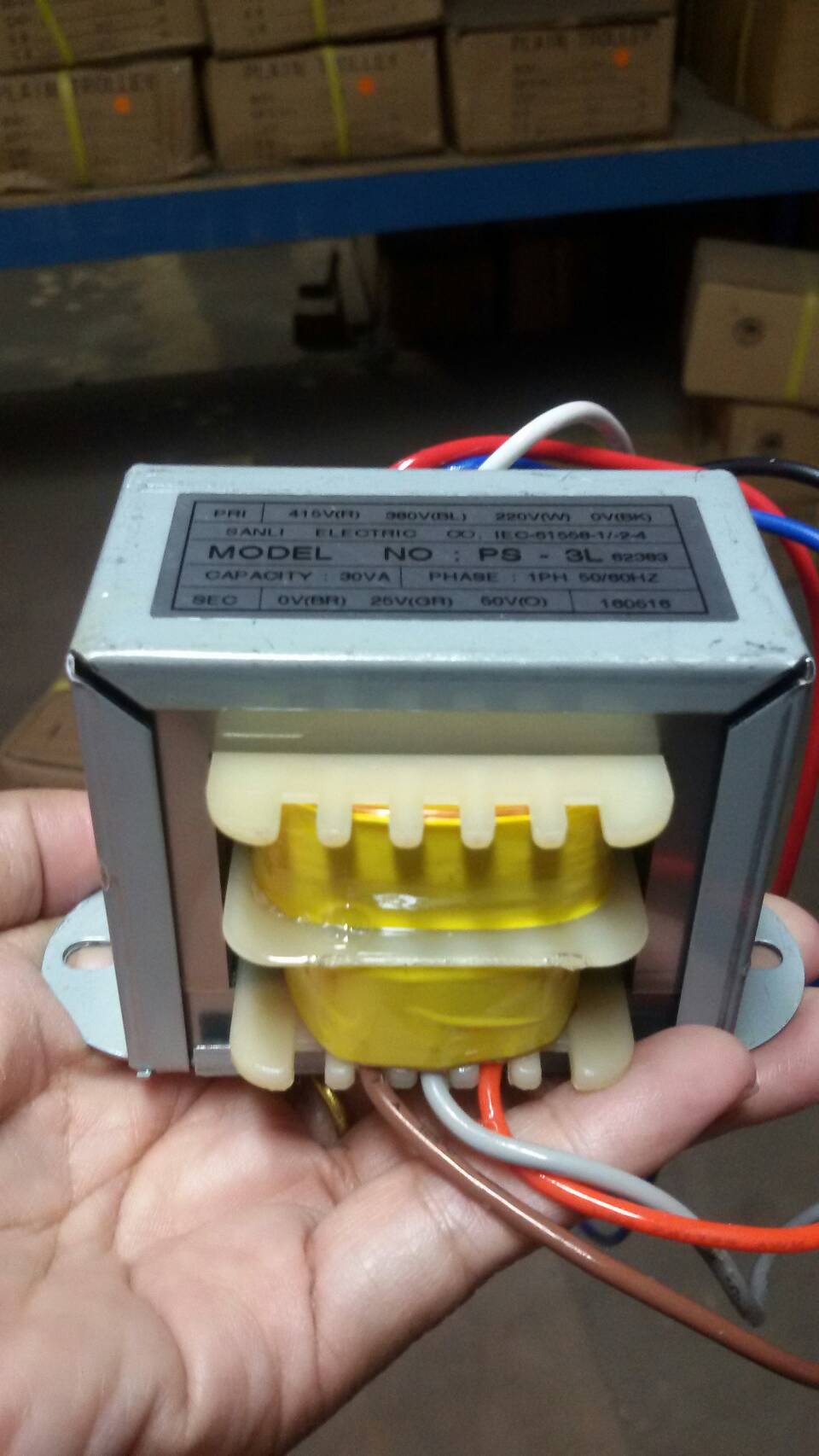 หม้อแปลง 30 VA รุ่น PS-3L รอกโซ่ไฟฟ้าสำหรับ Black bear/Transformer 30VA PS-3L