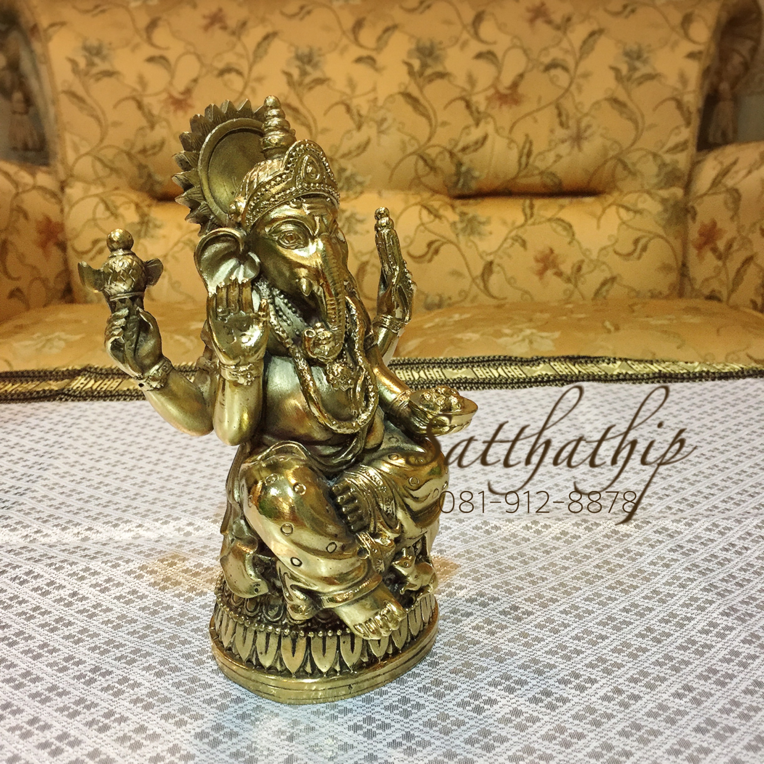 พระพิฆเณศ ปางสัมปทายะคเณศ (ทองเหลือง) - Ganesha: Lord of Success