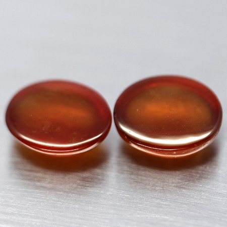 เฮสโซไนต์โกเมน (Hessonite) 6.90 กะรัต 2 ชิ้น