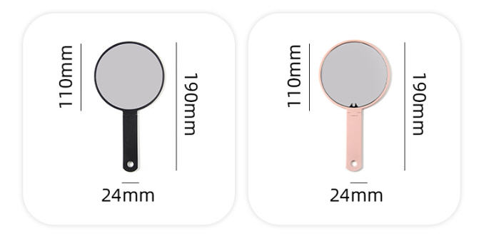 กระจกกลม,กระจก,กระจกสกรีนโลโก้,ของแจก,กระจกกลมมีด้ามจับ,กระจกกลมพับได้