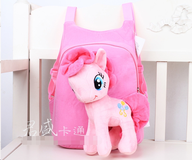 กระเป๋าเป้สะพายหลัง ตุ๊กตาม้าโพนี่ สีชมพู (พร้อมส่ง) รหัส PN002-2