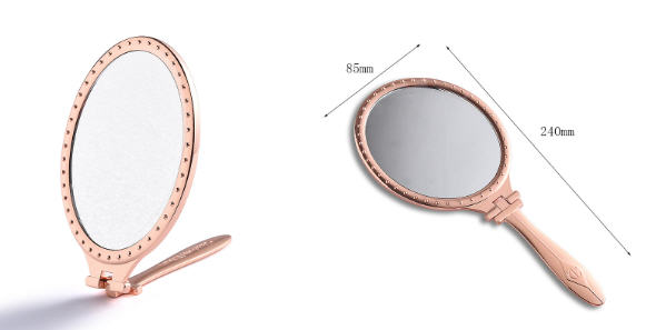 กระจกพกพา,กระจกด้ามจับ,กระจกด้ามจับพับได้,ขั้นต่ำ1,000ชิ้น