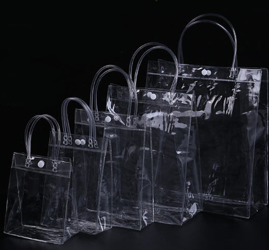 กระเป๋าใสPVC,มีหูหิ้ว,ถุงใส,กระเป๋าพีวีซีใส,กระเป๋าใส,ถุงใส่สินค้า