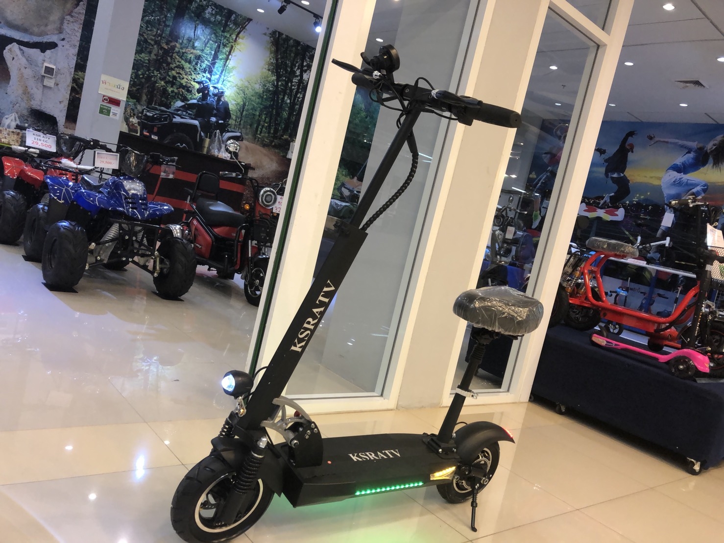Scooter ไฟฟ้าโฉมใหม่ล่าสุด48V 500W สำหรับเด็ก+ผู้ใหญ่รับน.นได้120ก.ก แบตเตอร์รี่อย่างดีLithium โครงสร้างแข็งแรง