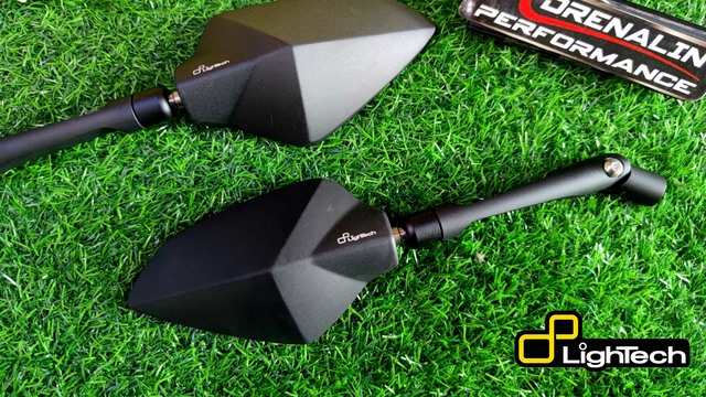 กระจกข้าง Lightech รุ่น sport กระจกสีฟ้าแบบตัดแสง