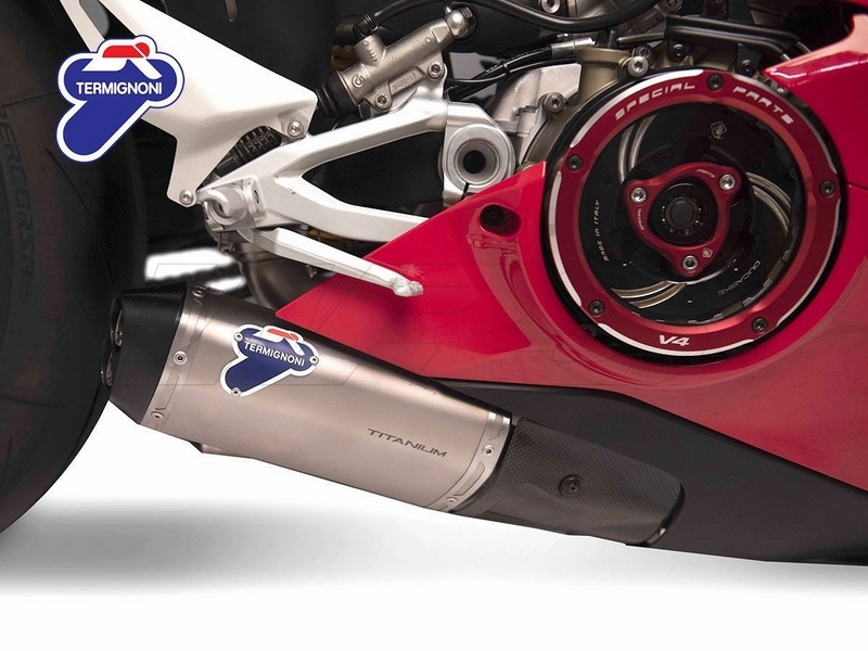 ท่อคู่ Termignoni สลิปออน ออกล่าง สำหรับ V4/V4s พร้อม กล่องจูน (For Exhibition only)