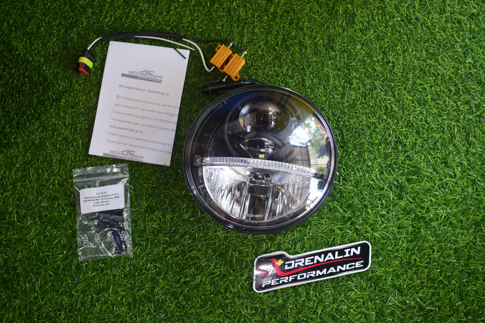 โคมไฟหน้า AC Schnitzer สำหรับ R nine T 2014+ รุ่น light bomb ไฟ LED