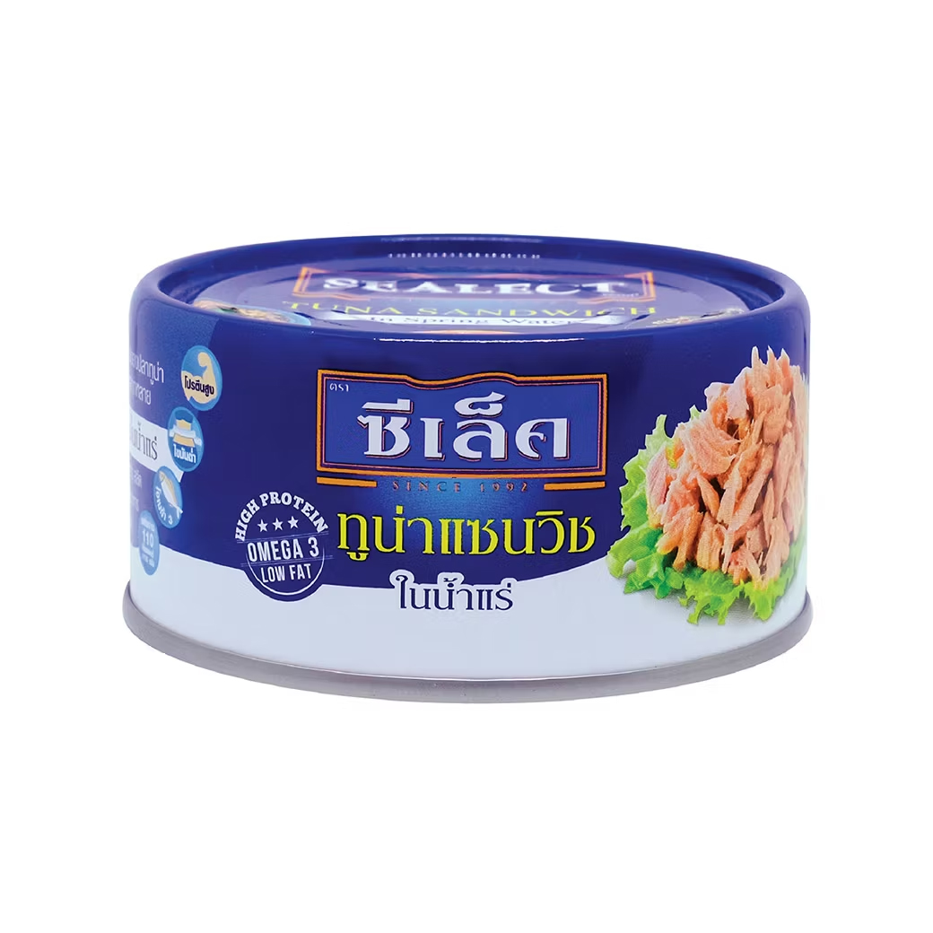 ปลาทูน่าแซนวิชในน้ำแร่ ตราซีเล็ค ขนาด 165 กรัม (05-4362)