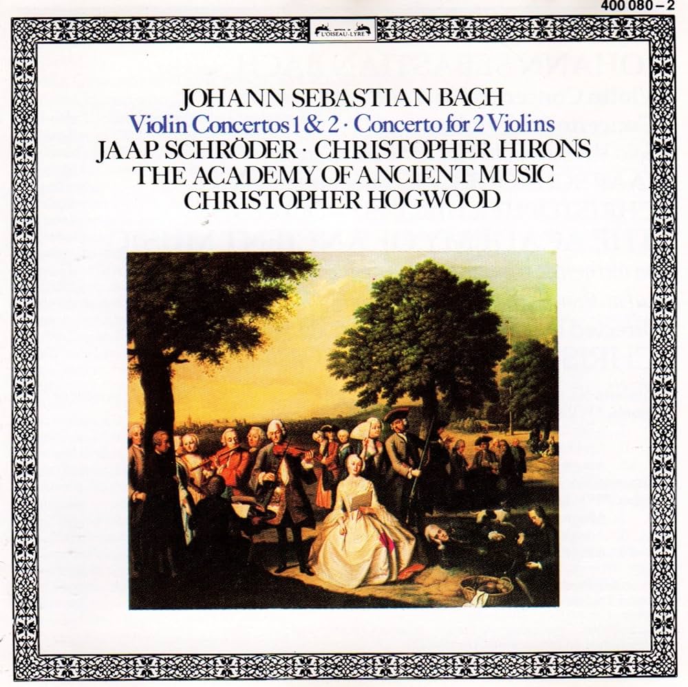 The Academy of Ancient Music – J.S. Bach: Violin Concertos 1&2/Concerto for 2 Violins / GERMANY / ปกมีจุดเหลือง / มีรอยบ้าง