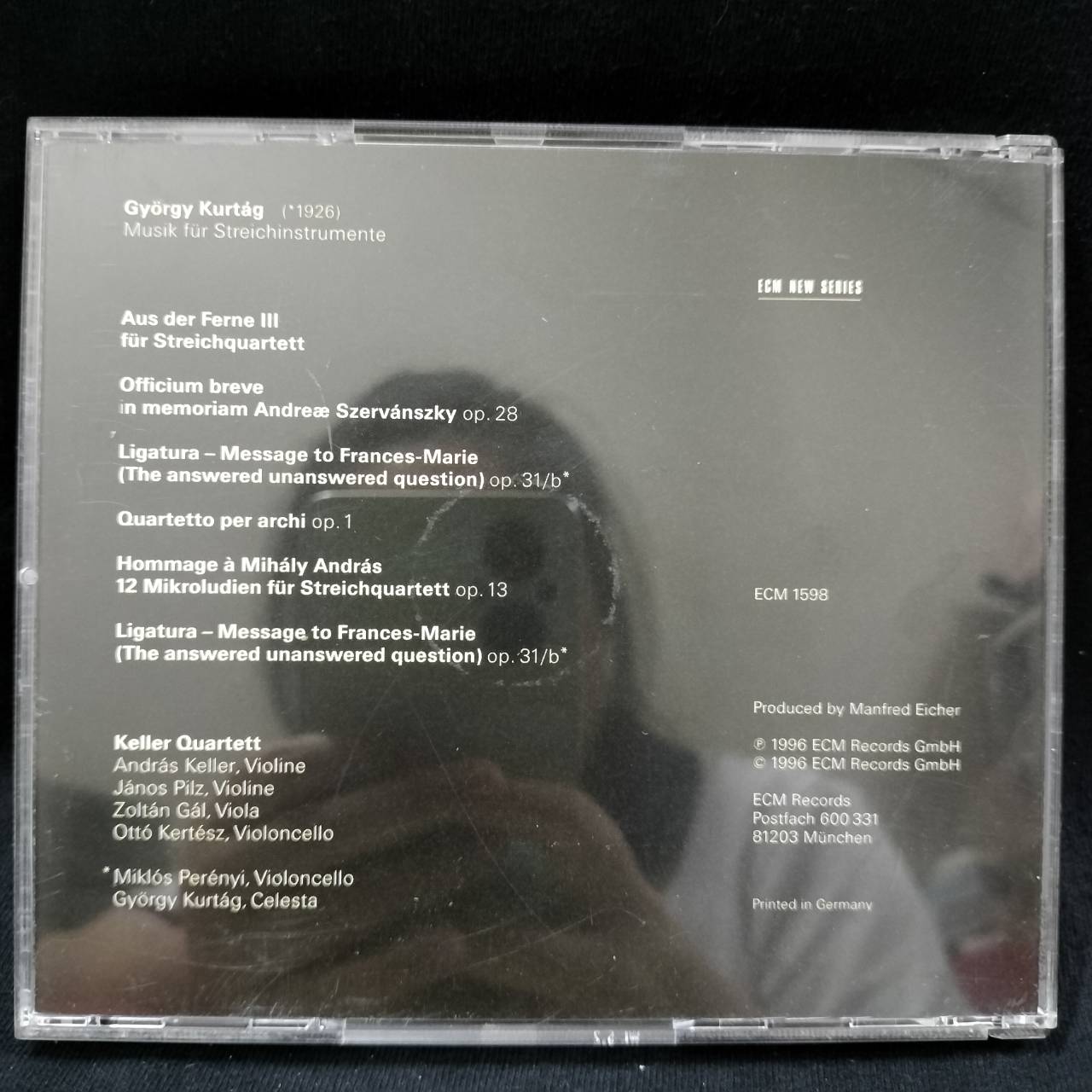 György Kurtág - Keller Quartett – Musik Für Streichinstrumente / GERMANY / ค่าย ECM / แผ่นดี