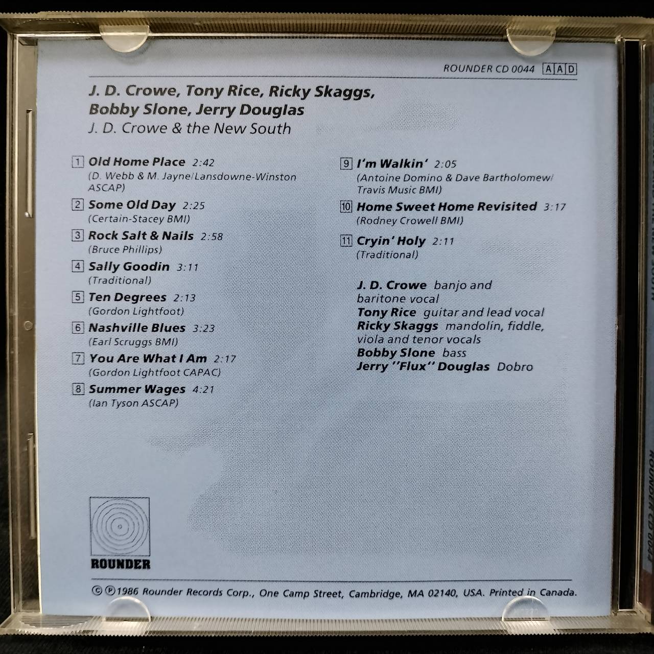 J.D. Crowe & The New South – J.D. Crowe & The New South / CANADA / แผ่นสภาพนางฟ้า