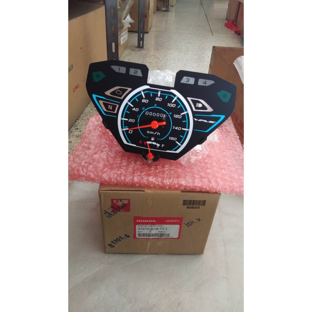 37210-K58-TC1 มาตรวัดความเร็วและมาตรวัดระดับน้ำมันเชื้อเพลิง WAVE110i 2019-2020 เวฟ110ไอ อะไหล่แท้ HONDA