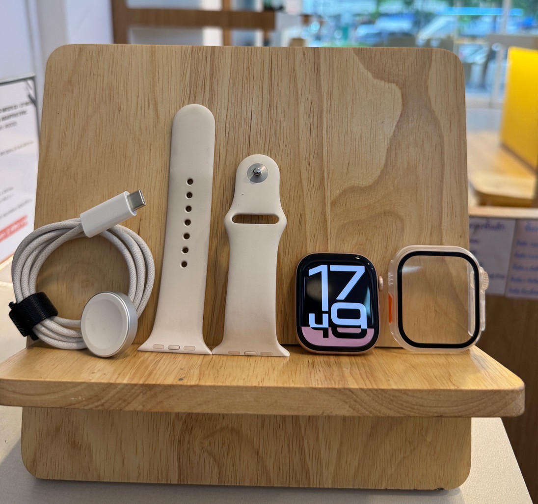 Apple Watch Series 10 GPS 46mm Rose Gold Aluminium Case with Light Blush Sport Band - S/M