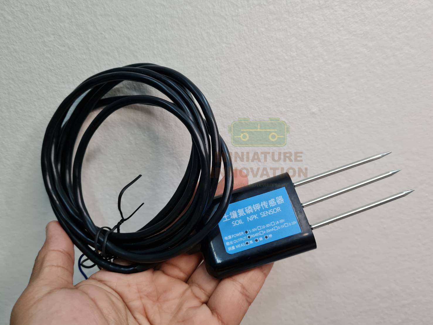 Soil NPK Sensor NPK sensor MODBUS RTU485 สำหรับวัดธาตุ สารอาหารในดินเชิงการเกษตร OUTPUT RS485