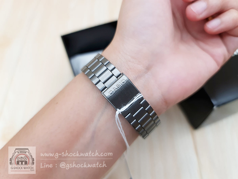 CASIO นาฬิกาข้อมือ นาฬิกากันน้ำ นาฬิกาของแท้ ประกันศูนย์ CMG 1 ปี รุ่น A168WGG-1B