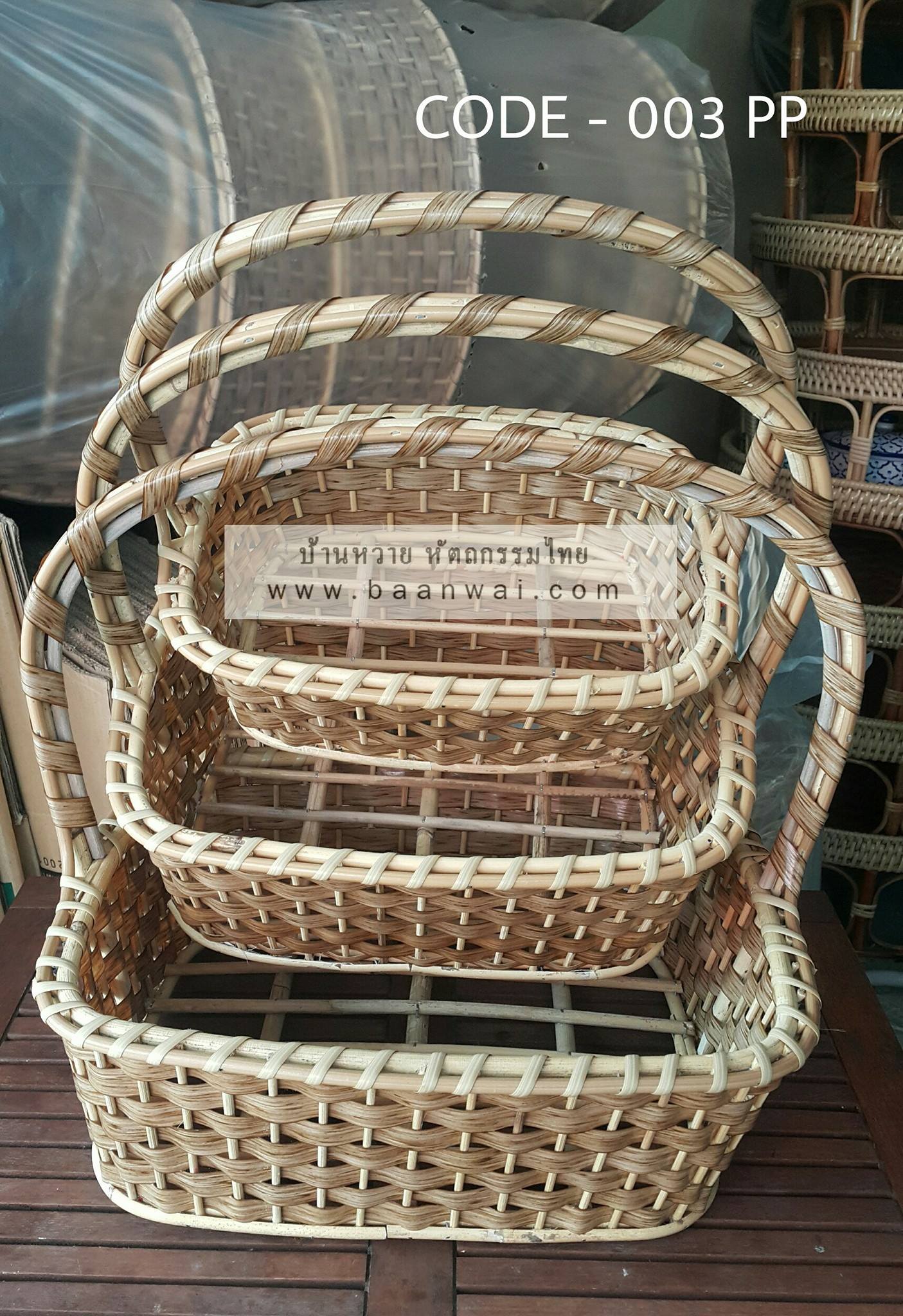 กระเช้า Code-003 หวายเทียม