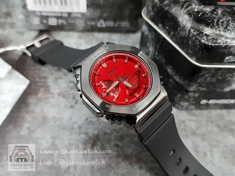 CASIO G-SHOCK นาฬิกาข้อมือ นาฬิกากันน้ำ นาฬิกาของแท้ ประกันศูนย์ CMG 1 ปี รุ่น GM-2100B-4A