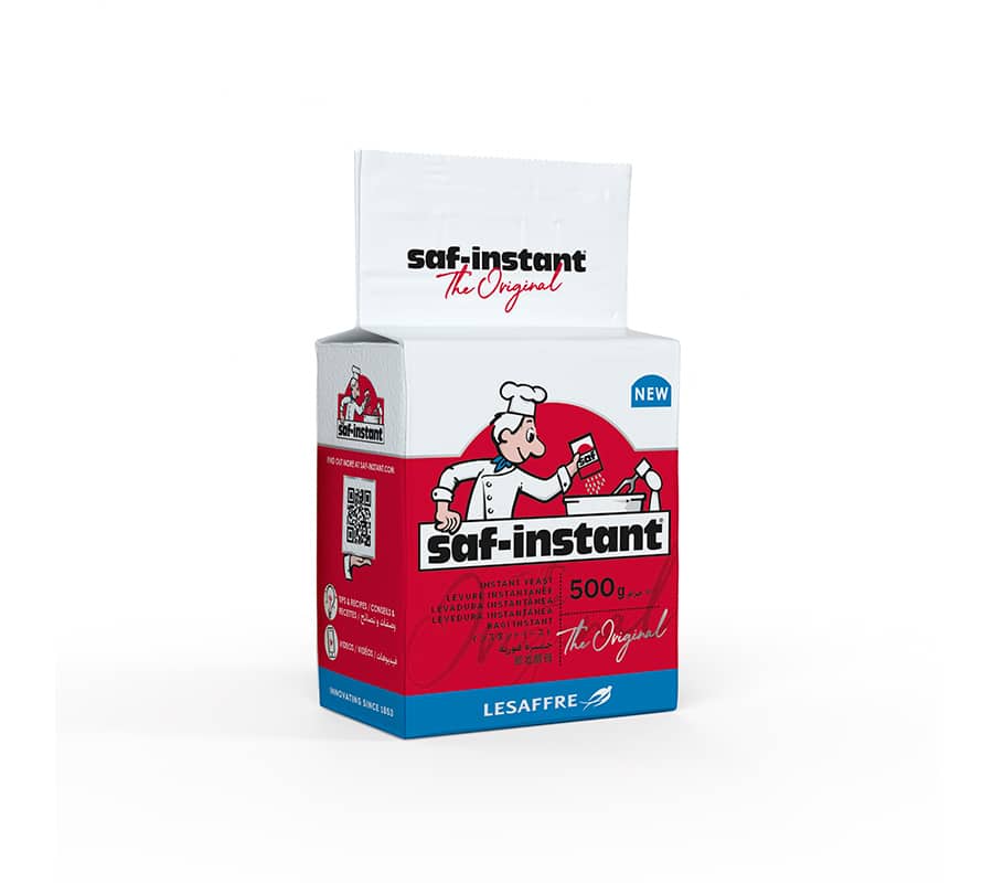 Saf Instant ยีสต์ตรานก ฉลากสีแดงสำหรับขนมปังจืด 500 กรัม (06-0242)