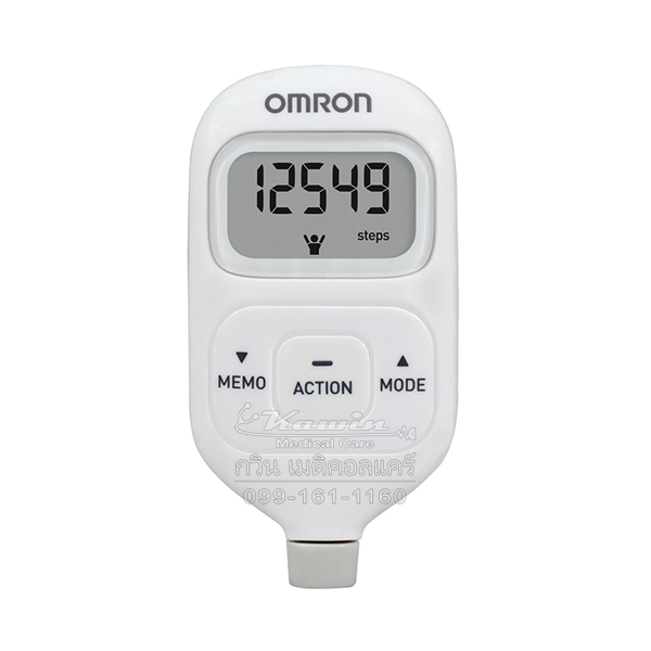 เครื่องนับก้าว Omron HJ-203 (สีเขียว/สีชมพู/สีขาว)