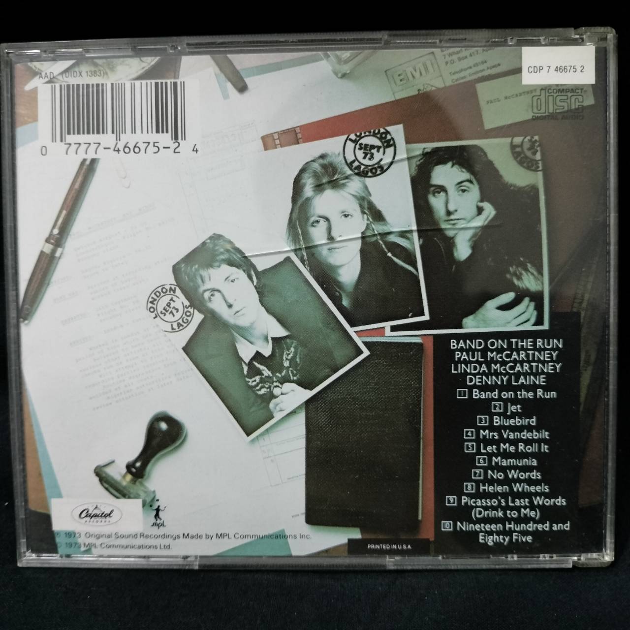 Paul McCartney And Wings – Band On The Run / USA / มีรอยบ้าง
